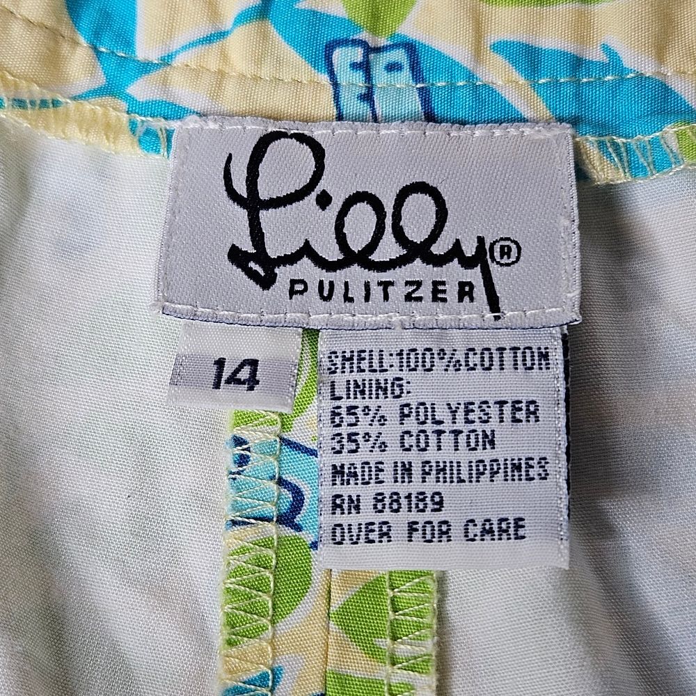 Lilly Pulitzer Mimosa Alligator Vintage Kids Cropped Pants & Top 2 Piece Set - Picture 7 of 13
